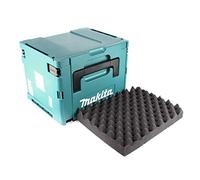 Makita MAKPAC 4 - Maletín de sistema con inserto universal para herramientas Makita de 18 V con batería, destornillador, sierra, lijadora