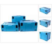 Makita Makpac Juego de maletines de transporte, tamaños 2 + 3 + 4