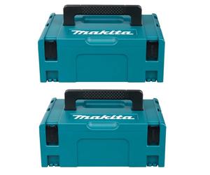 Makita Makpac Talla 2 caja de transporte Juego de 2