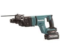 Makita - Martillo combinado a batería de 40V, con 2 baterías Li-ion XGT de 4,0 Ah y cargador HR007GM201