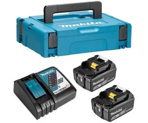 MAKITA Pack energie 18 V Li-ion - 2 baterías 5Ah + 1 cargador rápido en maletín Makpac - 197624-2 - Nuevo
