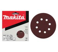 Makita - Papel de lija K40, diámetro 125 mm, 10 piezas P-43533