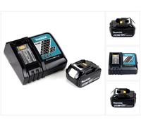 Makita Power Set con Cargador rápido DC 18 RC + 1x Batería BL 1860 B 6,0 Ah