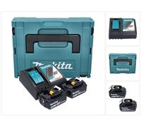 MAKITA Pack energie 18 V Li-ion - 2 baterías 5Ah + 1 cargador rápido en maletín Makpac - 197624-2 - Nuevo