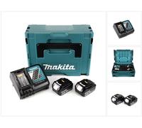 Makita Power Source Kit 18V + 2x Baterías BL1830B 3,0Ah + Cargador DC18RC ( 196693-0 ) + Maletín Makpac