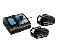 Makita Power Source Kit 199480-6 con 2x BL1860B y cargador DC18RC