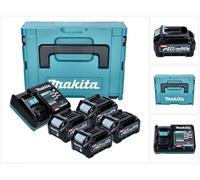 Makita Power Source Kit 4x BL 4025 batería 40 V máx. 2,5 Ah XGT + cargador DC 40 RA + Makpac