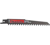 Makita Hoja de sierra de sable P-04999 HSS 150 mm 4 dientes para madera - Juego 5 hojas