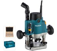Makita Fresadora RP1111CJFA 1100 W incluye D-53556 12 piezas en MAKPAC Azul