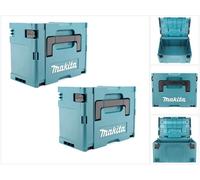 Makita Set 2x Maletín de transporte Makpac tipo 3