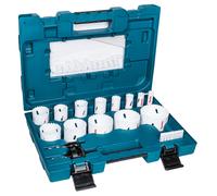 Makita set de sierras de corona d-63993 (16 piezas), herramienta profe