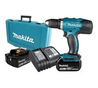Makita - Taladro atornillador AKU 18V, 2x batería 3,0 Ah LXT, cargador DDF453SFE