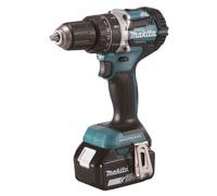 Makita - Taladro atornillador AKU de 18 V de impacto, 2x batería 3,0 Ah XR, cargador DHP484RFJ