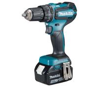 Makita - Taladro atornillador de impacto 18V, 2x batería 5,0 Ah, cargador DHP485RTJ