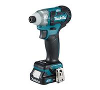 Makita TD111DSAE - Atornillador de impacto 10,8v 2,0ah 135nm 1/4"hex 1,7kg
