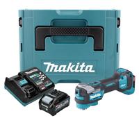 Makita TM 001 GM101 Herramienta multifunción sin cable 40 V máx. Starlock Max Brushless + 1x batería recargable 4,0 Ah + cargador + Makpac
