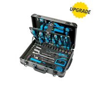 Maleta con ruedas completa con herramientas llaves insertos 133 pz Fervi 0110T