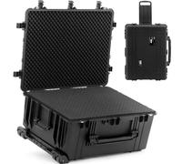 Maleta de viaje con ruedas y asa extensible, de 79 x 59,5 x 36,5 cm, con capacidad de 123 litros, y resistente al agua