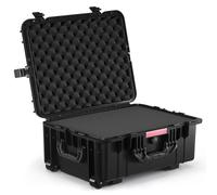 Maleta rígida VEVOR de 2,5 pies cúbicos, maleta trolley rígida, funda protectora impermeable con clasificación IP67, con 4 clips, 4 orificios para candados y revestimientos de espuma