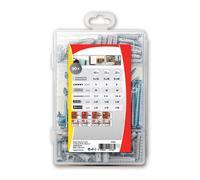 maletin 90 tacos + tornillos sx plus 5/6/8 + tornillos 568679 fischer
