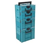 Maletín Caja Herramientas, Organizador Portátil Componentes Ferretería, Caja Herramientas Portátil Apilable 40KG Caja Organizadora Herramientas para Garaje Taller Reparación