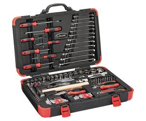Maletín con 95 herramientas VIGOR, ancho de llave 3 - 32 mm