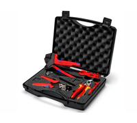 KNIPEX Maleta de herramientas para sistemas fotovoltaicos para conectores para cables solares MC4 7 piezas, 97 91 04 V02