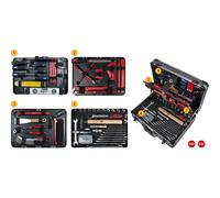 Maletín de herramientas de fontanero de 1/4'' + 1/2'' KS Tools, 95 piezas