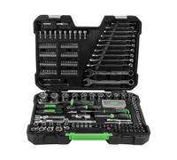 Maletín de Herramientas JBM modelo 54854 con 232 PIEZAS CON VASOS HEXAGONALES CINCADO - Juego Completo de Herramientas Manuales para el Hogar y Motor, Excelente Precio