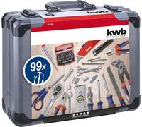 KWB | Caja de Herramientas de 99 piezas | Maletín de Herramientas | Destornillador | Martillo | Juego completo de Alicates y Llaves | Herramientas para Reparaciones Diarias,Perfecto para el Hogar