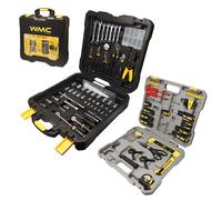 Maletín de herramientas lleno profesional, caja de herramientas maest
