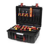 Maletín de herramientas para electricistas, básico, grande, 18 piezas - WH 45530