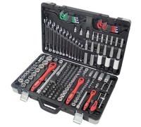 MALETÍN DE LLAVES DE VASO BT176 - 176 PIEZAS METALWORKS B.TOOL. Conjunto integral que consta de 176 piezas diseñadas para satisfacer una amplia variedad de necesidades en el ámbito de la reparación y