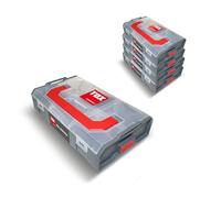 Maletín de surtido TOX L-BOXX Mini en juego, apilable y encajable con el sistema L-BOXX, divisible en 6 compartimentos, almacenamiento ordenado para tacos y tornillos, juego de 10 unidades, 094909149