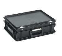 Maletín ESD de plástico capacidad 10 l, L x A x H exteriores 400 x 300 x 130 mm