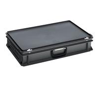 Maletín ESD de plástico capacidad 20 l, L x A x H exteriores 600 x 400 x 135 mm