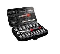 Maletín herramientas multiusos Juego Brocas Accionamiento 64 Piezas De 3/8" Juego Llaves Trinquete 72-T Juego Enchufes Barra Extensión Junta Universal Reparación Automática