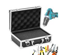 Maletin Herramientas Vacio Aluminio, Portátil Caja De Almacenamiento Con Organizador De Asa 25.5x16.5x9.5cm Esponja Incorporada Proporcionar Protección Adicional Almacenamiento Transporte Seguro