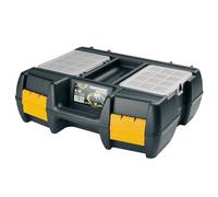 Maletín para herramientas eléctricas en polipropileno 40x34x13,3 cm con 2 organizadores en la tapa y gomaespuma en el interior