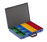 Maletín para piezas pequeñas con cajas insertables L x A 460 x 370 mm