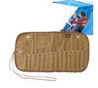 Maletín para utensilios de camping, para cubiertos enrollable, organizador de cubiertos colgante, maletín para cubiertos con varios compartimentos para Park BBQ