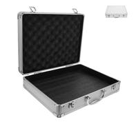 Maletín Rígido de Aleación de Aluminio para Instrumentos y Transporte | Plata, Absorción de Impactos, Uso Portátil para Oficina y Servicio Técnico, Protege Equipos en Traslado