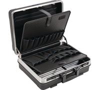 Maletín Schalenkoffer, dimensiones 500x200x420 mm, con compartimento para herramientas, capacidad de 28,1 litros, carcasa de ABS, estructura de aluminio, marca TECWERK