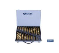 Maletin surtido brocas titanio 1-10 - 125 unds.