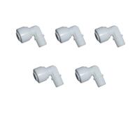 MALIDA Rosca macho de 1/8 pulgadas a codo de tubo de 1/4 pulgadas de conexión rápida para agua de ósmosis inversa, paquete de 5