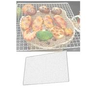 Malla acero galvanizado 50x35cm resistente calor para barbacoa exterior
