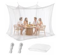 Malla anti-mosquitos de gran tamaño para pérgola y camping, 300 x 300 cm