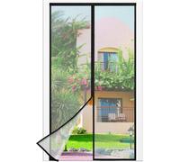 Malla anti-mosquitos para puertas y ventanas, malla fina de color , 105 x 210 cm, con cierre magnético, ideal para la cocina