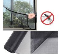 Malla anti-mosquitos Unyqoos® para ventanas, 130 x 150 cm, color . Malla cortable para protección contra insectos con cinta de velcro autoadhesiva, 1 unidad