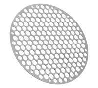 Malla de Acero Inoxidable de Parrilla Redonda para Barbacoa Exterior | Diseño de Malla, Portátil y Ligera, Mejora la Circulación de Aire, Color Plata